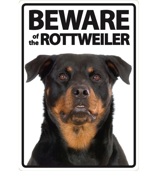 Beware Of The Rottweiler Sign